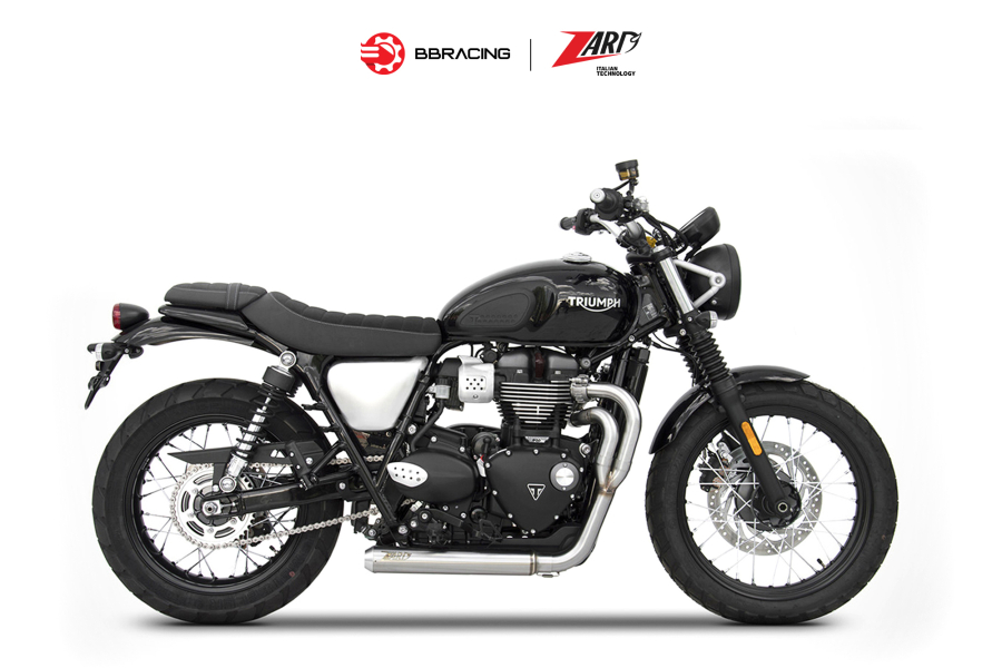 Zard Triumph Scrambler 900 - Full Kit 2>1 Cross Stainless Steel