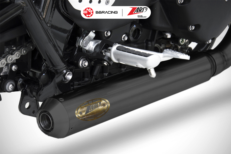 Zard Triumph Scrambler 900 - Full Kit 2>1 Cross Black Coating