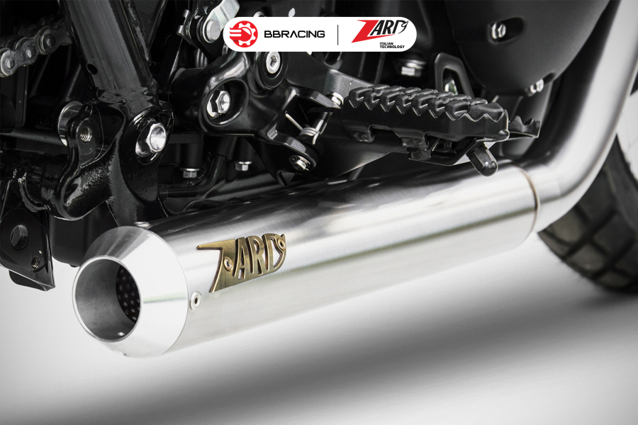 Zard Triumph Scrambler 900 - Full Kit 2>1 Cross Polished