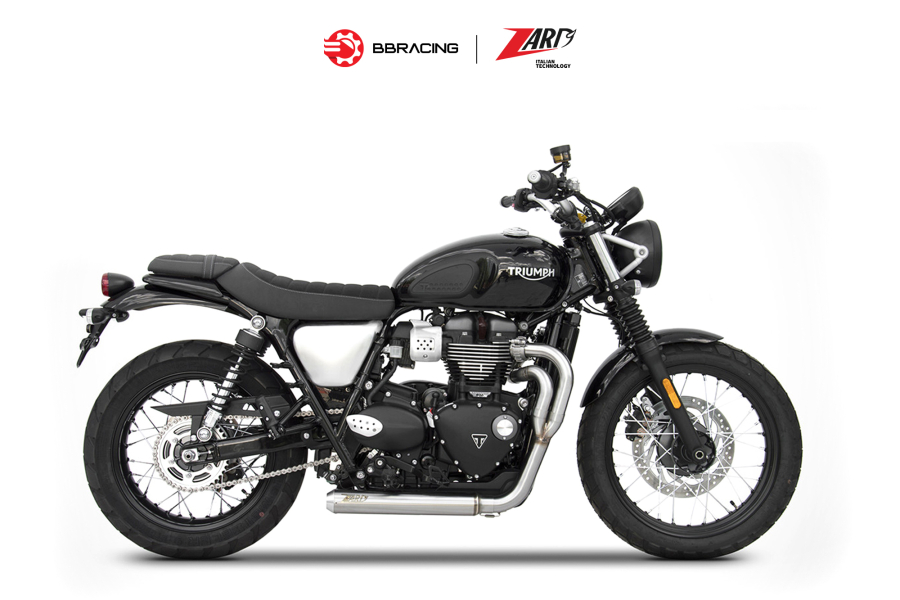Zard Triumph Scrambler 900 - Full Kit 2>1 Cross Polished