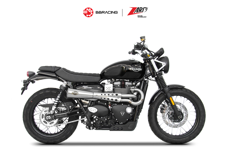 Zard Triumph Scrambler 900 - Full Kit 2>1 Tiger 70 Stainless Steel