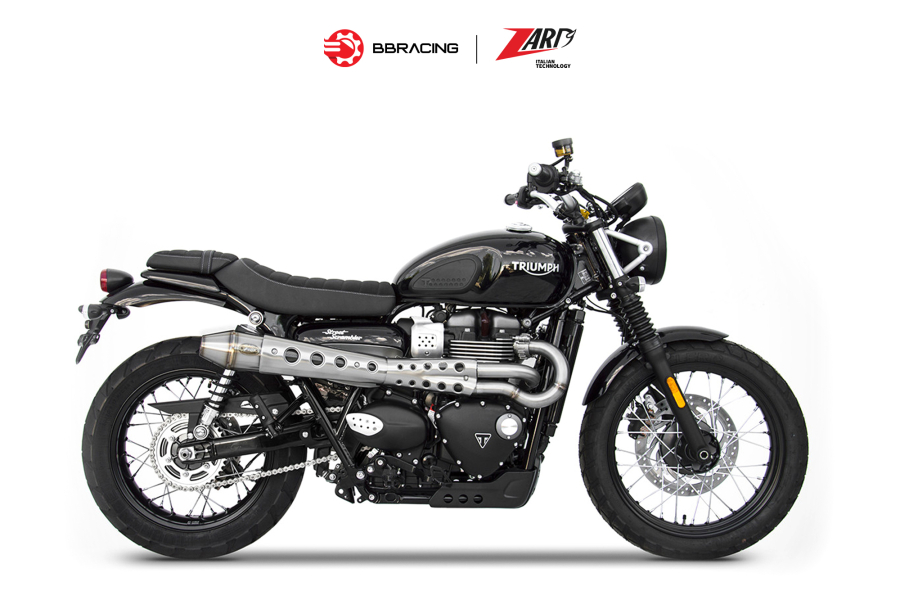 Zard Triumph Scrambler 900 - Full Kit 2>1 Stainless Steel