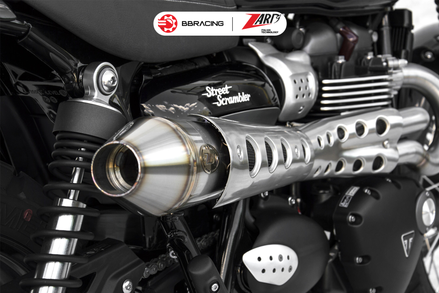 Zard Triumph Scrambler 900 - Full Kit 2>1 Stainless Steel