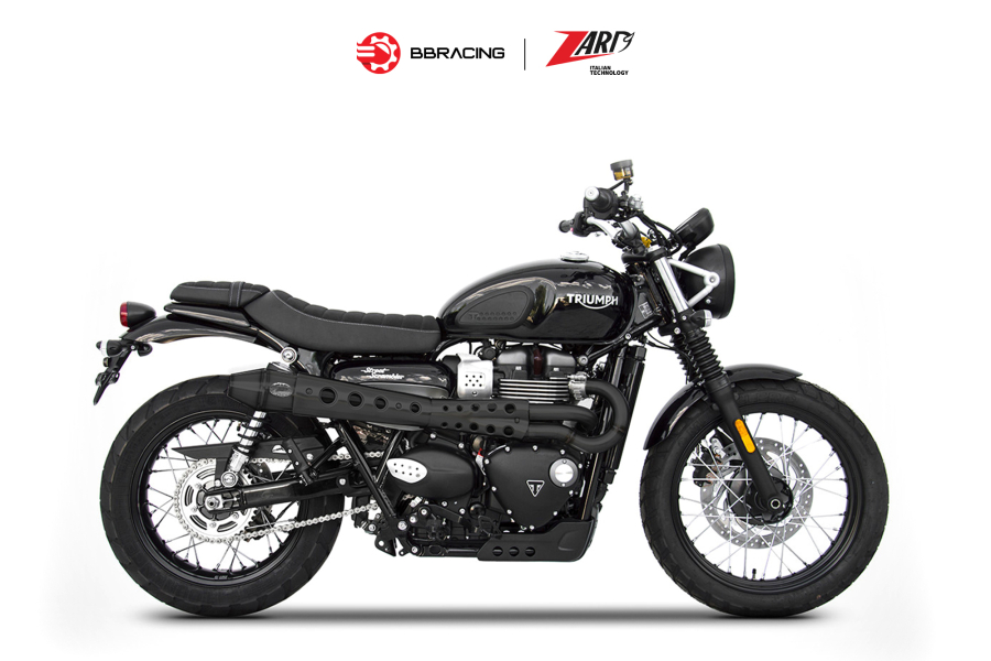 Zard Triumph Scrambler 900 - Full Kit 2>1 Black Coating