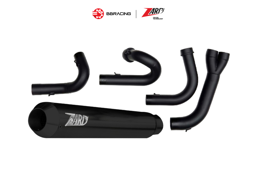 Zard Triumph Street Twin 900 2016-19 - Full Kit 2>1 Cross Version Black Coating