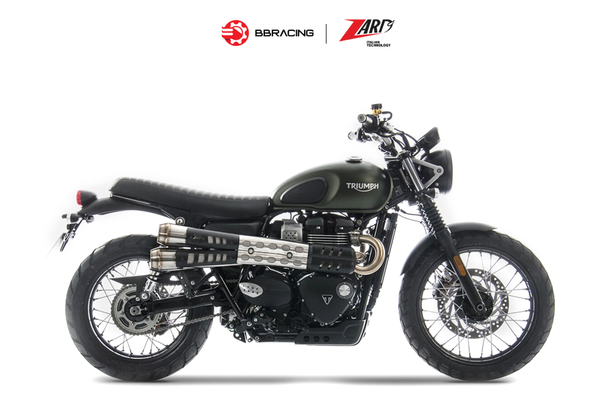 Zard Triumph Scrambler 900 - Slip On N.2 Black Heat Shield