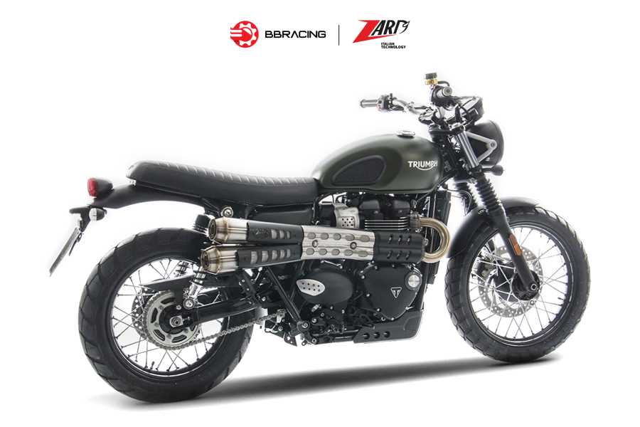 Zard Triumph Scrambler 900 - Slip On N.2 Black Heat Shield