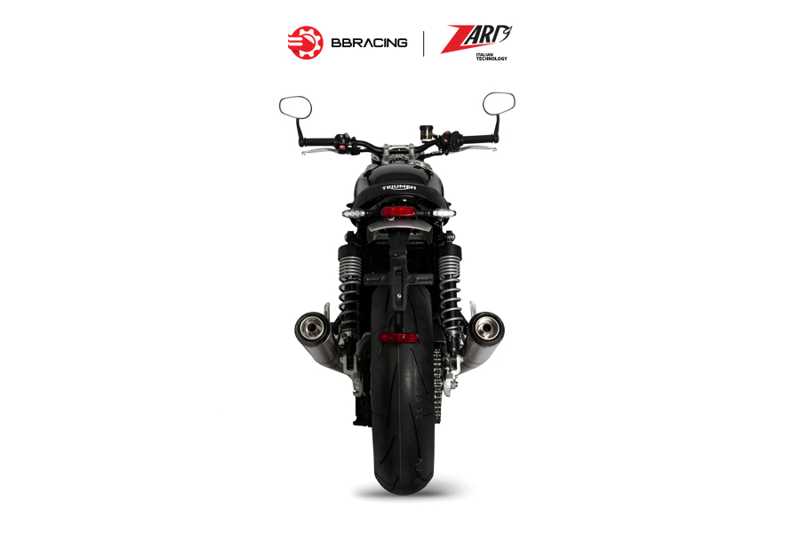 Zard Triumph Speed Twin 1200 2017-23 - Slip On N.2 Conical Carbon End Caps