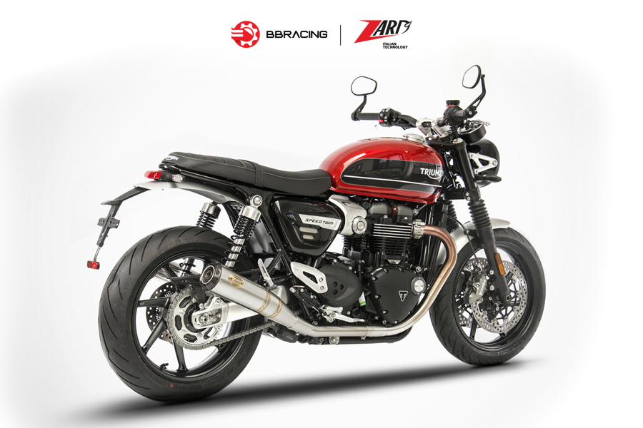 Zard Triumph Speed Twin 1200 2017-23 - Slip On N.2 Conical Carbon End Caps