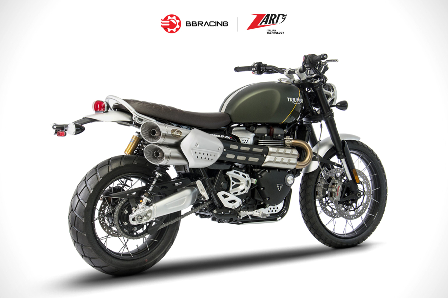Zard Triumph Scrambler 1200 - Slip On Stainless Steel