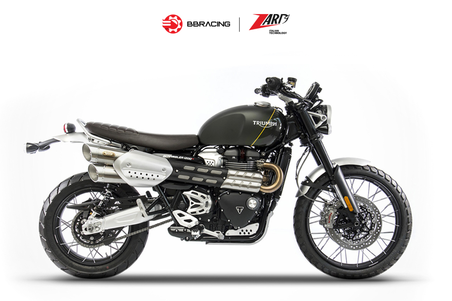 Zard Triumph Scrambler 1200 - Slip On Stainless Steel