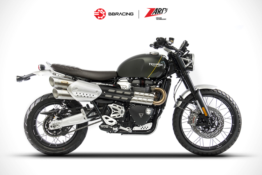 Zard Triumph Scrambler 1200 - Slip On Stainless Steel