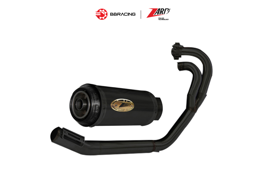 Zard Triumph Speed Twin 1200 2017-23 - Full Kit 2>1 SP Black Coating Carbon End Caps