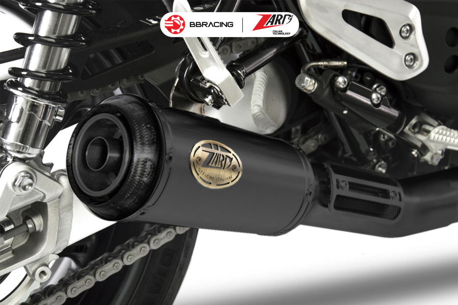 Zard Triumph Speed Twin 1200 2017-23 - Full Kit 2>1 SP Black Coating Carbon End Caps