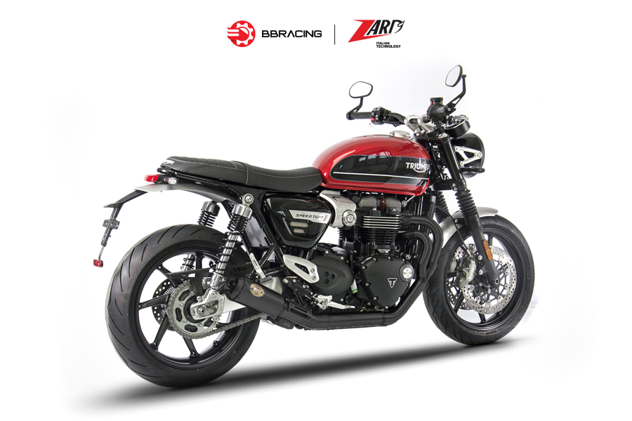 Zard Triumph Speed Twin 1200 2017-23 - Full Kit 2>1 SP Black Coating