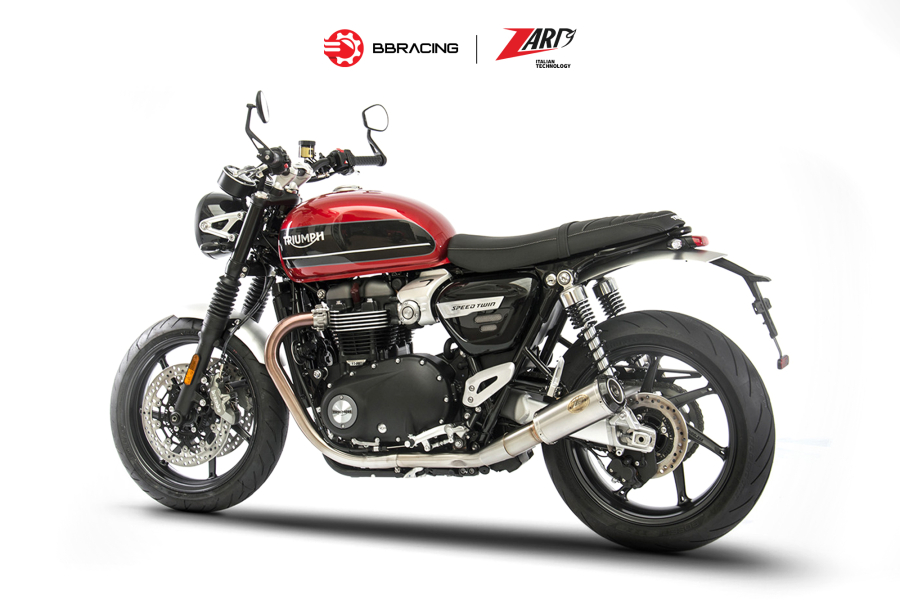 Zard Triumph Speed Twin 1200 2017-23 - Slip On N.2 SP Carbon End Caps