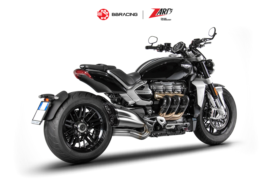 Zard Triumph Rocket III 2020-23 - Slip On Stainless Steel