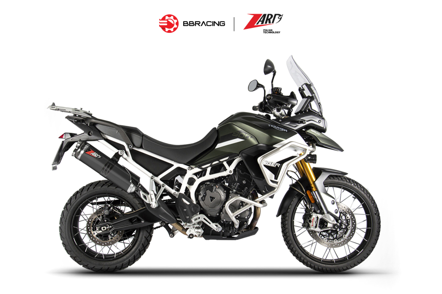 Zard Triumph Tiger 900 - Slip On Silencer Titanium Black Coating